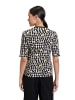Betty Barclay Shirtjacke mit Rippenstruktur in Beige/Schwarz