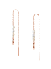 Valero Pearls Ohrhänger aus Edelstahl mit Preciosa und Süßwasser-Zuchtperle in roségold