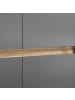 Furn.Design Wohnwand 3-teilig grau matt, Eiche Wotan 370 cm, Schrankwand mit Sekretär