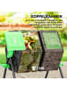 Outsunny Komposter in Grün 67L x 60B x 77H cm