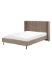 Beliani Doppelbett VILLETTE in Beige/Schwarz - (W) 166 x (H) 115 x (L) 220 cm