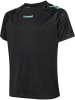 Hummel T-Shirt Hmlblaze Kinder in BLACK/POOL BLUE