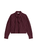 Marc O'Polo DENIM Gestreifte Schluppenbluse regular in Dark Red
