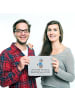 Mr. & Mrs. Panda Maus-Pad Polizist Ruhestand mit Spruch in Grau Pastell