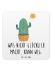 Mr. & Mrs. Panda Untersetzer Kaktus Sonne mit Spruch in Weiß