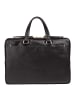 DuDu Pocket Aktentasche Leder 36 cm Laptopfach nero