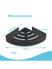 Intirilife 2x Duschablage Duschregal in Schwarz