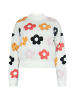Swirly Damen Pullover in WEISS MEHRFARBIG