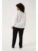 KAFFE curve Langarm-Bluse KCanni Regular fit in Chalk