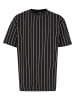 Urban Classics Urban Classics T-Shirts in black/white/paleyellow