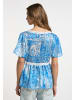 IZIA Damen Bluse in Blau Weiss