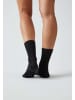 SNOCKS Tennissocken aus Bio-Baumwolle Schwarz 4 Paar