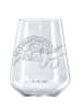 Mr. & Mrs. Panda Glas Rotwein Schildkröte MHerzieren ohne Spruch in Transparent