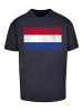 F4NT4STIC T-Shirt Netherlands NIederlande Holland Flagge distressed in marineblau