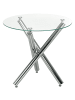 HOMCOM Esstisch in Transparent 80L x 80B x 74H cm