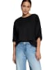 Zero  Casual-Bluse mit Gürtel in Black Beauty