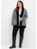 sheego Strickjacke in schwarz-weiß