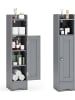 COSTWAY Toilettenschrank in Grau