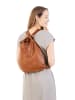 Forty degrees Rucksack-Shopper echt Leder in cognac