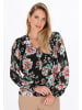 Usha Blouse in black multicolor