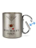 Mr. & Mrs. Panda Outdoor Tasse Spinne Agathe Liebe mit Spruch in Silber