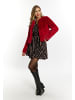 faina Faux Fur Jacke in Rot