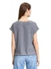 BETTY & CO Casual-Shirt mit Struktur in Dunkelblau/Weiß