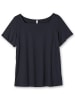 sheego T-Shirt in tiefblau