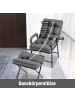 COSTWAY Relaxsessel mit Hocker & Liegefunktion in Grau