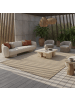 KADIMA DESIGN Teppich Outdoor Waschbar Einfarbig DAFNE Strapazierfähig OEKO-TEX in Beige