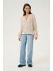 Kaffe Langarm-Bluse KAditte in Feather Gray,Chalk Print