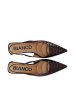 Bianco Slingbacks in BurgundyCrocoPatent