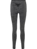 Hummel Hummel Leggings Hmlmt Una Multisport Damen in BLACK MELANGE
