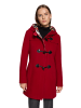 Gil Bret Dufflecoat mit Kapuze in Dunkelrot