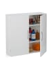 relaxdays Badschrank in Weiß - (B)60 x (H)60 x (T)20 cm