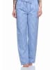 NORMANN Schlafanzug Hose lang gewebt Baumwolle - 79855 in blau