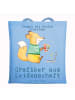 Shopper Grafiker Leidenschaft mit Spruch in Sky Blue
