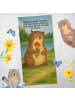Mr. & Mrs. Panda Badhandtuch Otter Blumenstrauß Design mit Spruch in Weiß