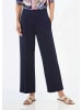GOLDNER Kurzgröße:  Hose Hose in 3/4-Länge mit Gallonstreifen in marine