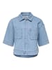 ONLY Jeanshemd mit Brusttaschen in Light Blue Denim