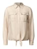 Cecil Bluse mit Knoten am Saum in Beige