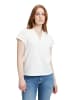 BETTY & CO V-Kragen T-Shirt für Damen in Weiß