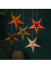 STAR Trading Papierstern Diva Weihnachtsstern hängend 5-zackig D: 60cm Samtstern