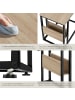 tectake Ablagetisch, 55 x 36,5 x 60 cm, in praktischer C-Form mit Seitenfach