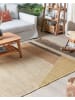 Beliani Kurzflor SAMLAR in Braun/Gelb - (W) 160 x (H) 160 x (L) 230 cm
