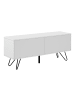 en.casa Sideboard Bollebygd in Weiß (H)46.5cm (B)110cm (T)30cm