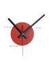 relaxdays DIY Wanduhr "Herzen" in Rot