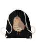 Mr. & Mrs. Panda Gym Bag Eule Zufrieden ohne Spruch in Schwarz