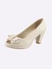 Andrea Conti Peeptoe in creme