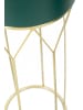 Mauro Ferretti Pflanztöpfe aus gold-grünem Metall, 2er-Set, Ø 23x70-19x50 cm